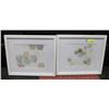 Image 1 : LOT OF 2 SHOWHOME WHITE FRAMED PICTURES