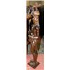 Image 2 : VINTAGE HAND CARVED CIGAR STORE STATUE 33" TALL
