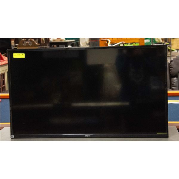 HAIER 40" TV. NO REMOTE.