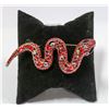 Image 1 : SNAKE RHINESTONE BROOCH