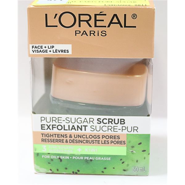NEW L'OREAL PARIS PURE-SUGAR SCRUB 50ML