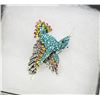 Image 1 : HUMMINGBIRD RHINESTONE BROOCH