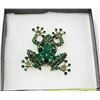 Image 1 : FROG RHINESTONE BROOCH