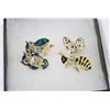Image 1 : OWL & WASP RHINESTONE BROOCH