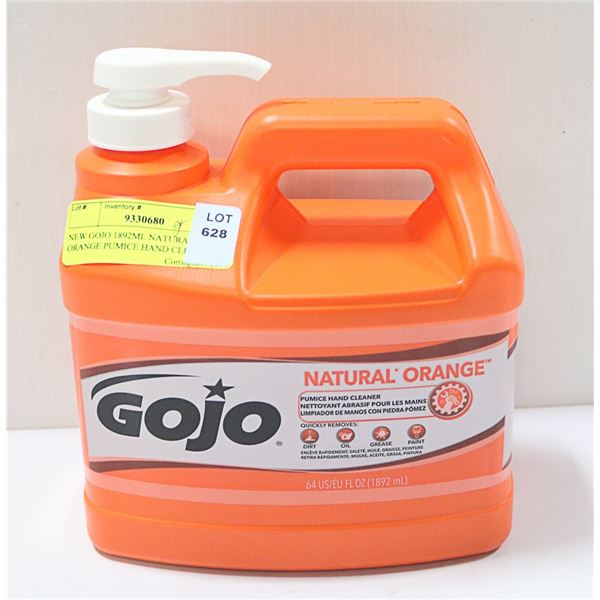 NEW GOJO 1892ML NATURAL ORANGE PUMICE HAND CLEANER