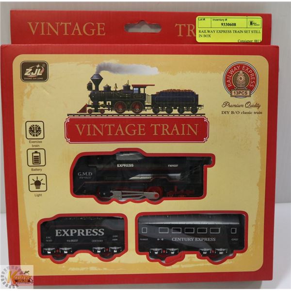 RAILWAY EXPRESS TRAIN SET STILL IN BOX