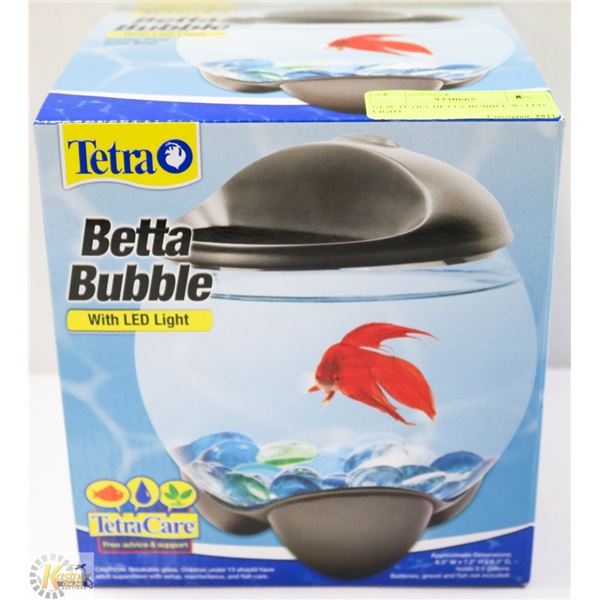 NEW TETRA BETTA BUBBLE W/ LED LIGHT