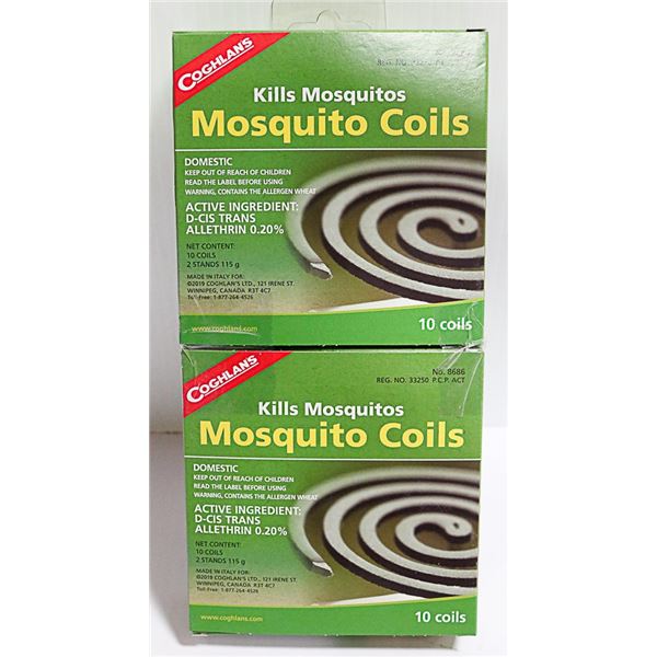 NEW COGHLANS MOSQUITO COILS *** 20 COILS TOTAL***