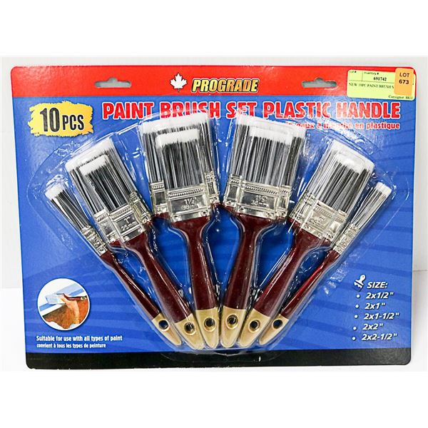 NEW 10PC PAINT BRUSH SET