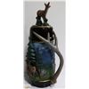 Image 2 : CERAMIC DECOATIVE BEER STEIN WITH DEER. 19" TALL