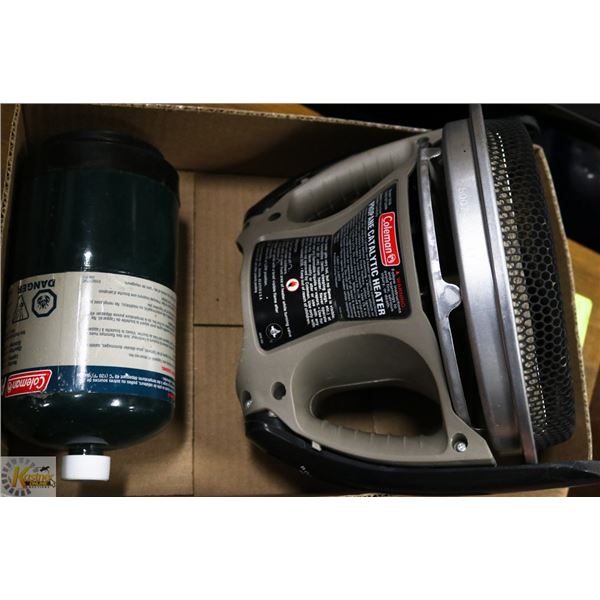 COLEMAN PROPANE CATALYTIC HEATER,FUEL CANISTER