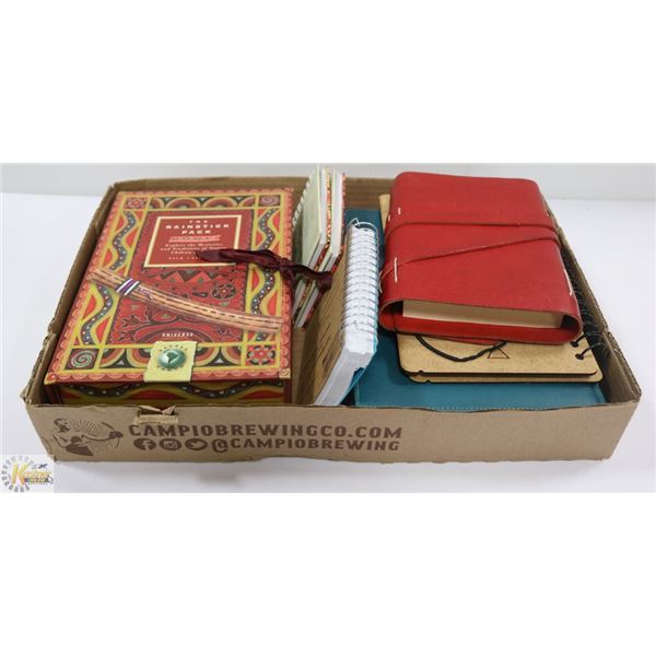 JOURNALS/DIARIES- ASSORTED BOX LOT