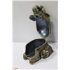 Image 2 : BRASS JEWELLED ELEPHANT PAPER WEIGHT WITH LETTER