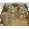Image 1 : LOT OF 5 IKEA LARGE GLASS STORAGE JARS