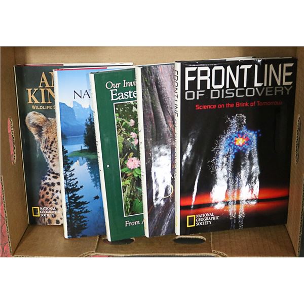 LOT OF 5 NATIONAL GEOGRAPHIC HARDCOVER BOOKS