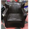 Image 1 : BROWN LEATHERETTE ARM CHAIR