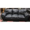 Image 1 : BLACK LEATHERETTE SOFA