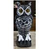 Image 1 : YARD OWL STATUE, WEIGHTED BOTTOM, 17" TALL
