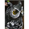 Image 2 : YARD OWL STATUE, WEIGHTED BOTTOM, 17" TALL