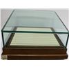 Image 1 : HEAVY WOOD & GLASS DISPLAY CASE 20 " X 20"