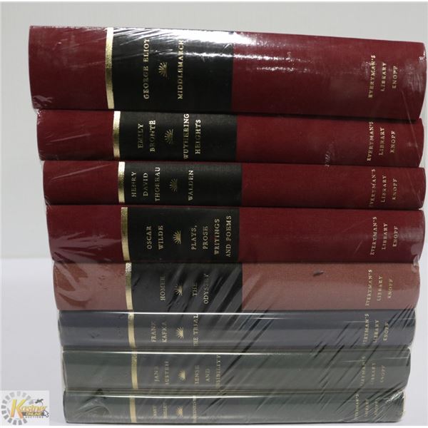 LOT OF 8 EVERYMANS LIBRARY VINTAGE HARDCOVER BOOKS