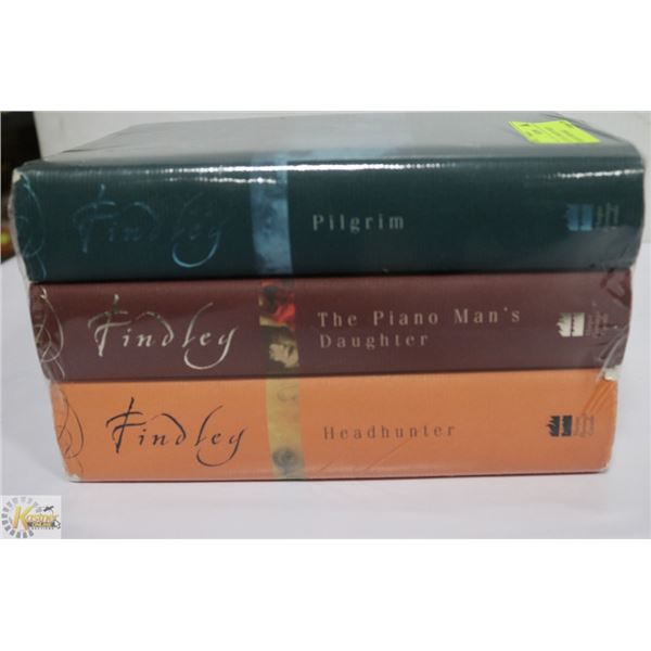 LOT OF 3 TIMOTHY FINDLEY HARDCOVER BOOKS
