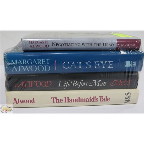 LOT OF 4 MARGARET ATWOOD HARDCOVER BOOKS