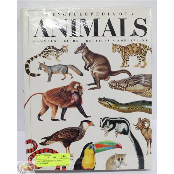 ENCYCLOPEDIA OF ANIMALS HARDCOVER