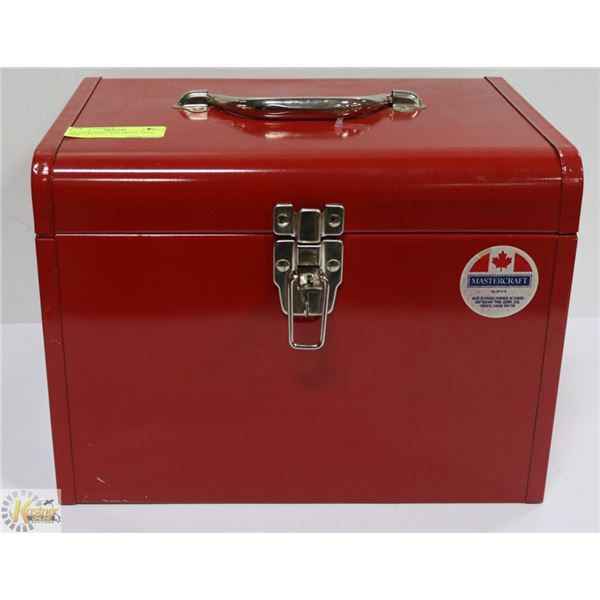 MASTERCRAFT RED METAL TOOL BOX