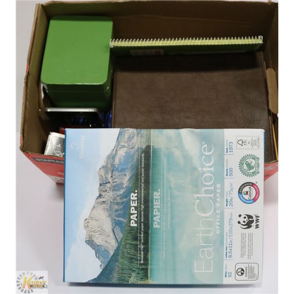 OFFICE SUPPLIES- ASSORTED BOX LOT
