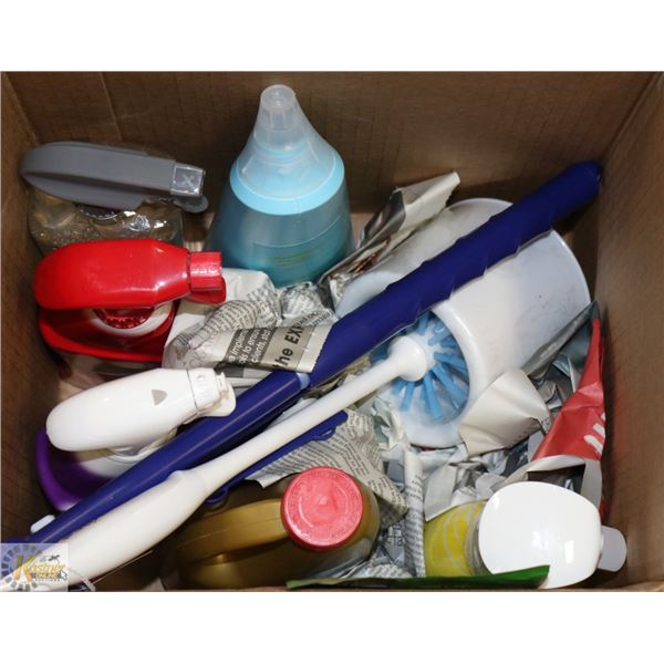 HOUSEHOLD CLEANING PRODUCTS- BOX LOT ASSORTED