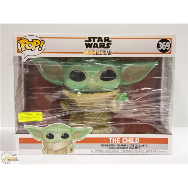 STAR WARS POP SUPER SIZE BABY YODA FIGURE, NEW