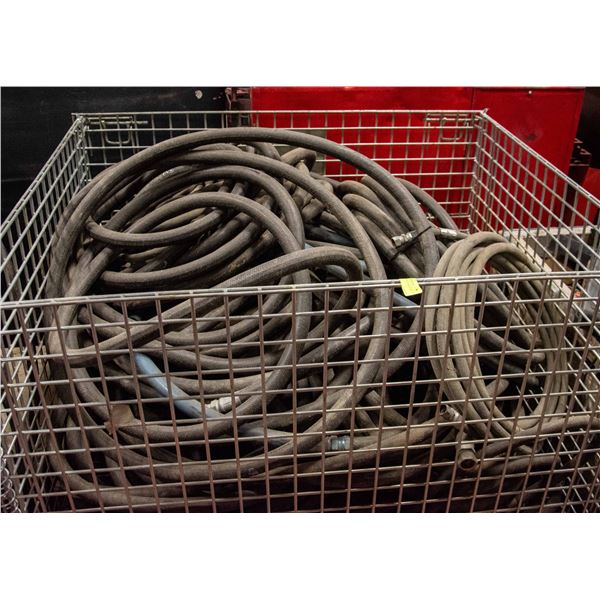 METAL CAGE WITH ASSORTMENT OF HOSES