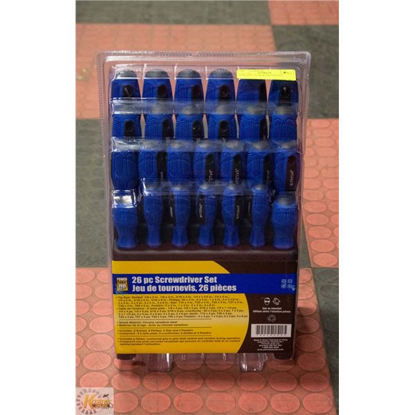 NEW 26PC SCREWDRIVER SET