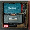 Image 1 : BOX W/ VARIOUS SCREWDRIVER BIT SETS. MAKITA,