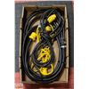 Image 1 : LOT OF 3 HEAVY DUTY EXTENSION CORDS