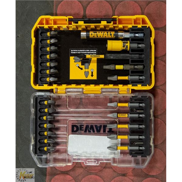 DEWALT IMPACT DUTY SCREWDRIVER BIT SET.