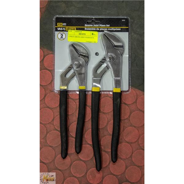2 PIECE GROVE JOINT PLIER SETS