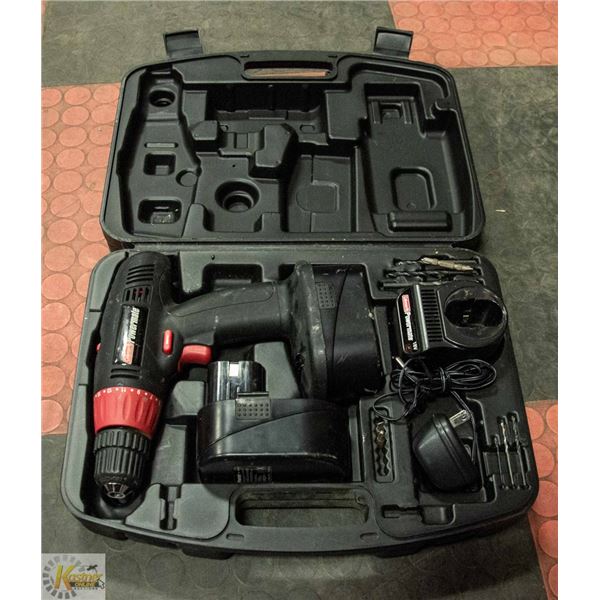 COLEMAN POWERMATE 18 VOLT CORDLESS DRILL, COMES
