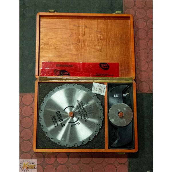 MIBRO 8" STACKING DADO 13 PC BLADE SET IN WOOD