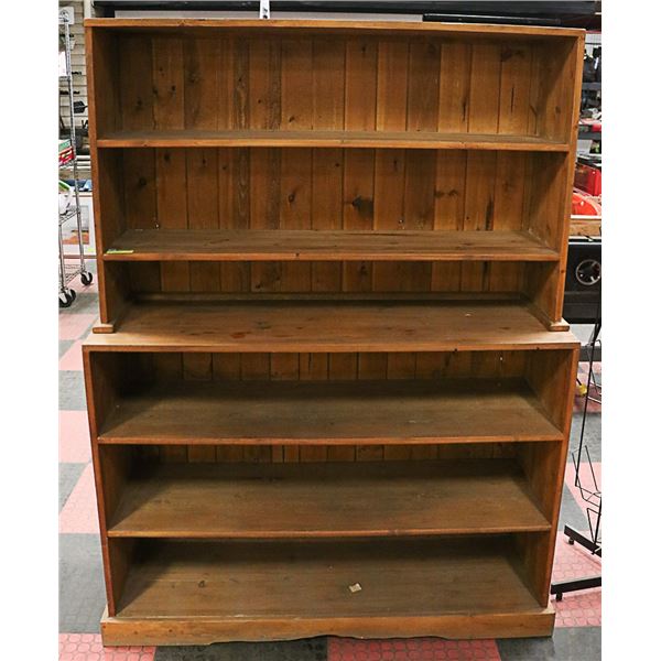 48" X 27.5" APPROX. DISPLAY/BOOKSHELF