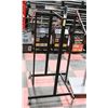 Image 1 : BLACK ROLLING RETAIL CLOTHING RACK