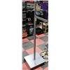 Image 1 : ROLLING RETAIL RACK PLATINUM COLOR