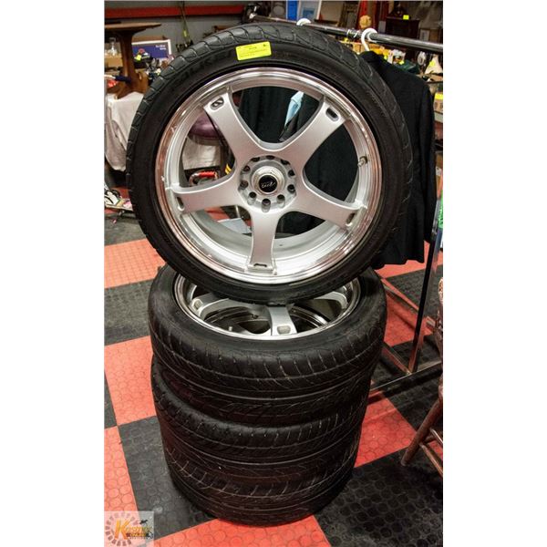 LOT OF 4-18" HIGH SPEED SPORTS TIRES 245/40/ZR 18