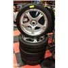 Image 1 : LOT OF 4-18" HIGH SPEED SPORTS TIRES 245/40/ZR 18