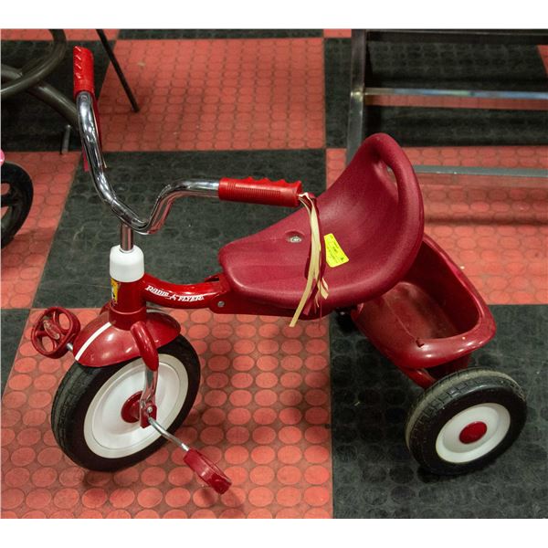RADIO FLYER TRICYCLE-RED AND WHITE