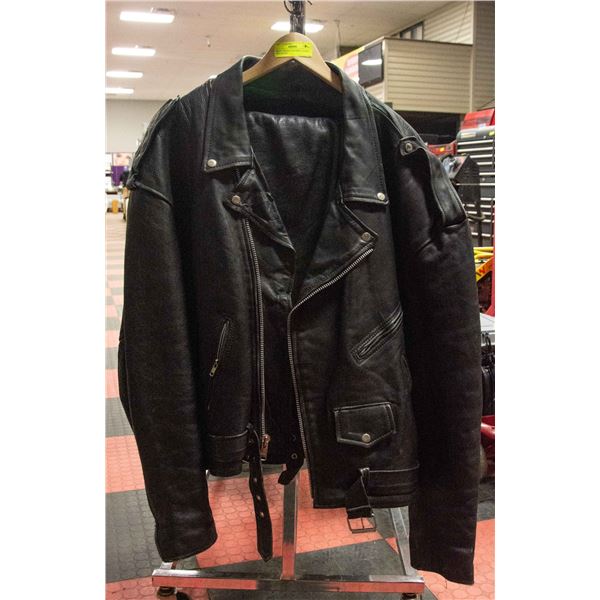 HEAVY RIDING LEATHERS. CHAPS AND JACKET