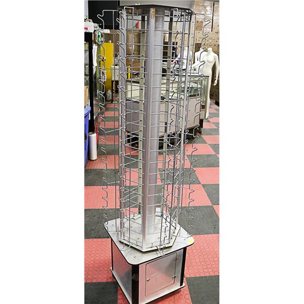 ROTATING RETAIL WIRE DISPLAY STAND