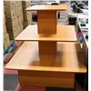 Image 1 : 3 TIER RETAIL WOODEN DISPLAY STAND