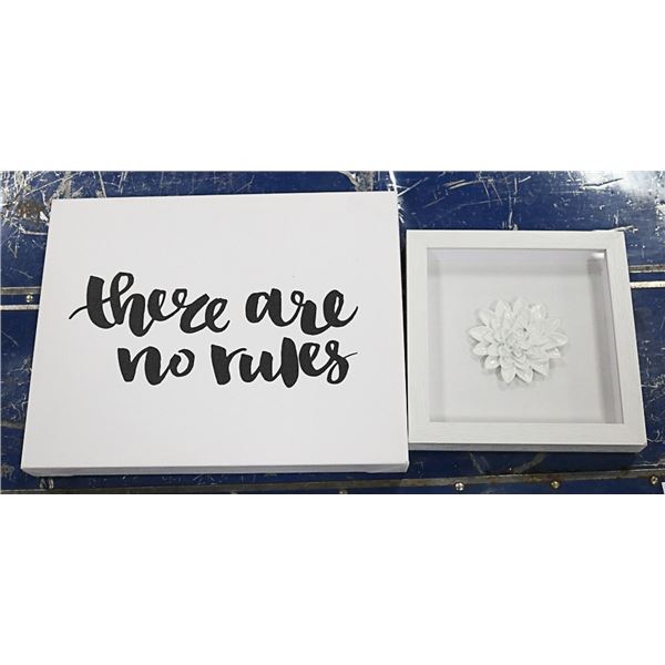 LOT OF 2 WHITE SHOWHOME PICTURES